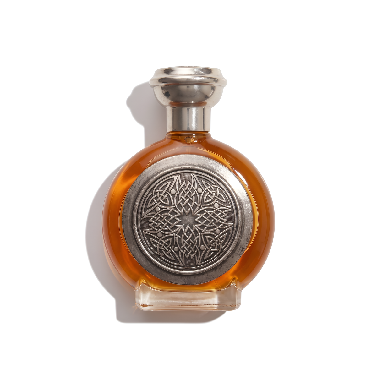 Bottle of Boadicea Ardent EDP fragrance on a white background with soft shadow
