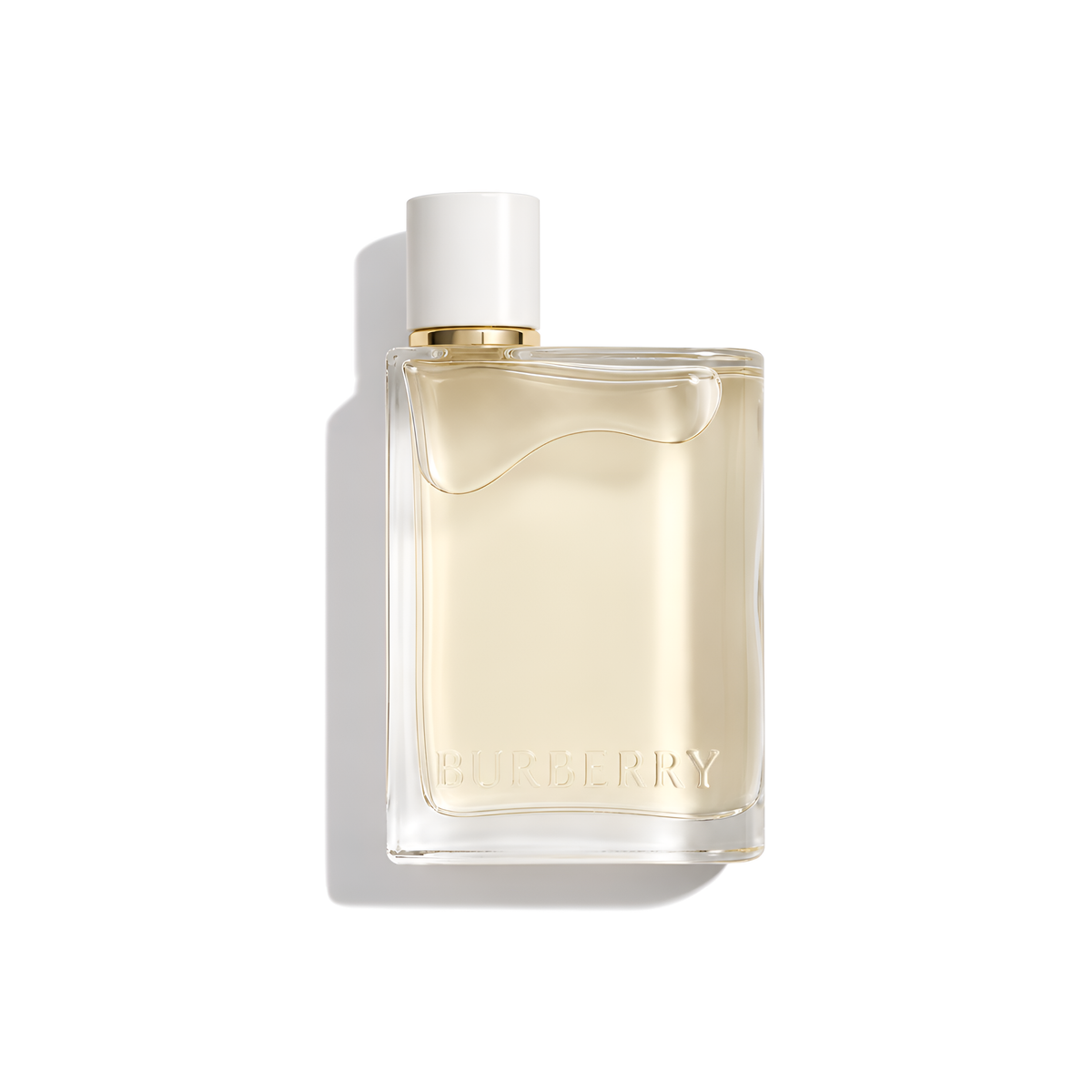 Bottle of Burberry Her London Dream EDP fragrance on a white background with soft shadow
