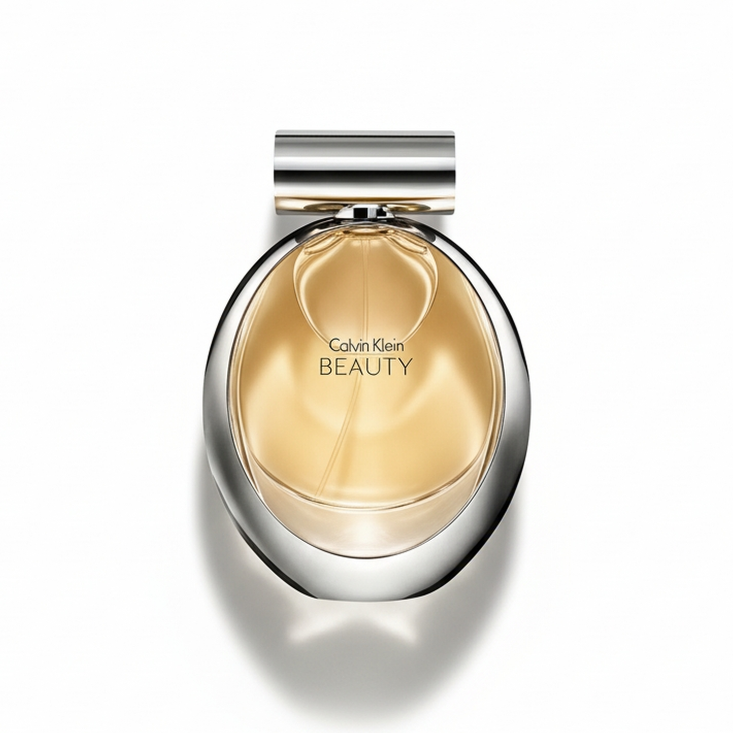 Bottle of Calvin Klein Beauty EDP fragrance on a white background with soft shadow