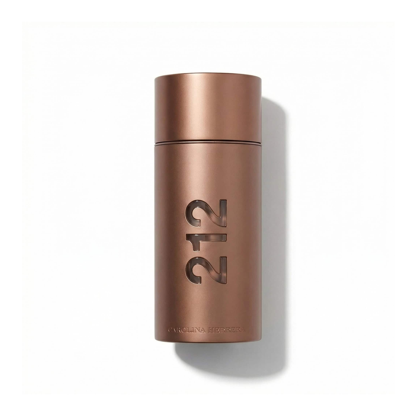 Bottle of Carolina Herrera 212 Sexy Men EDT fragrance on a white background with soft shadow