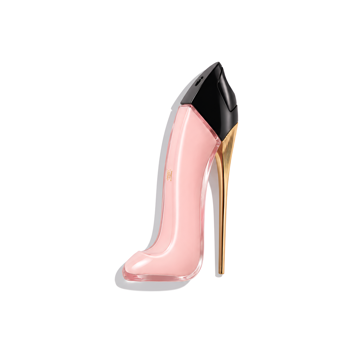 Bottle of Carolina Herrera Good Girl Blush EDP fragrance on a white background with soft shadow