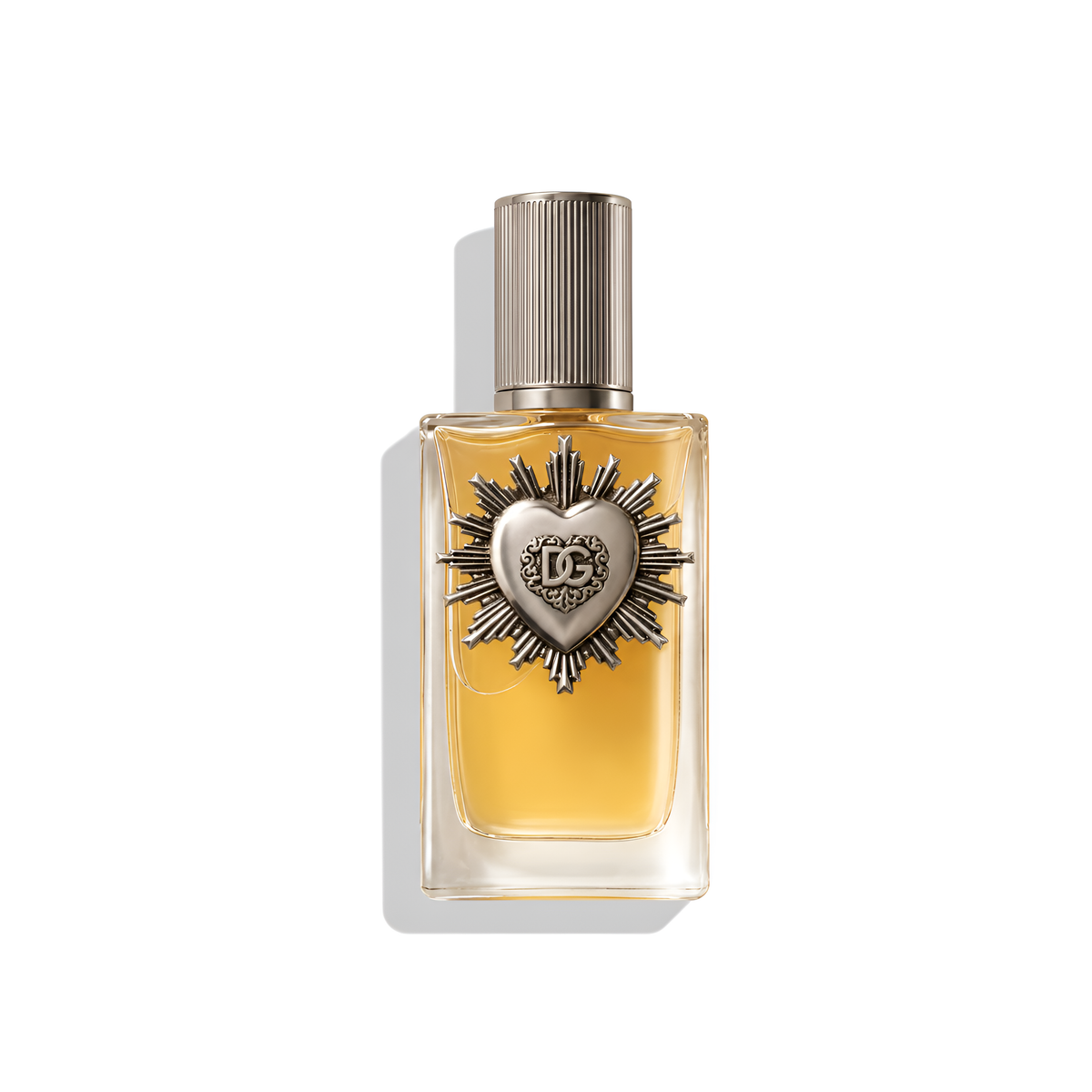 Bottle of D&G Devotion Pour Homme EDP fragrance on a white background with soft shadow