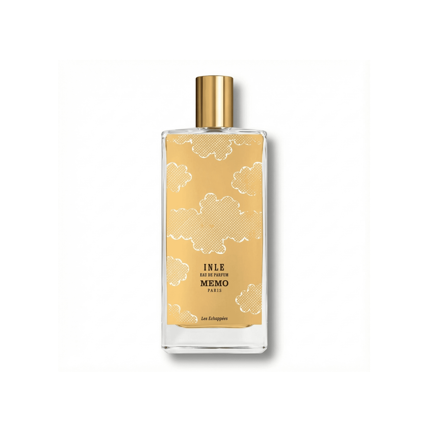 Bottle of Memo Paris Inle EDP fragrance on a white background with soft shadow