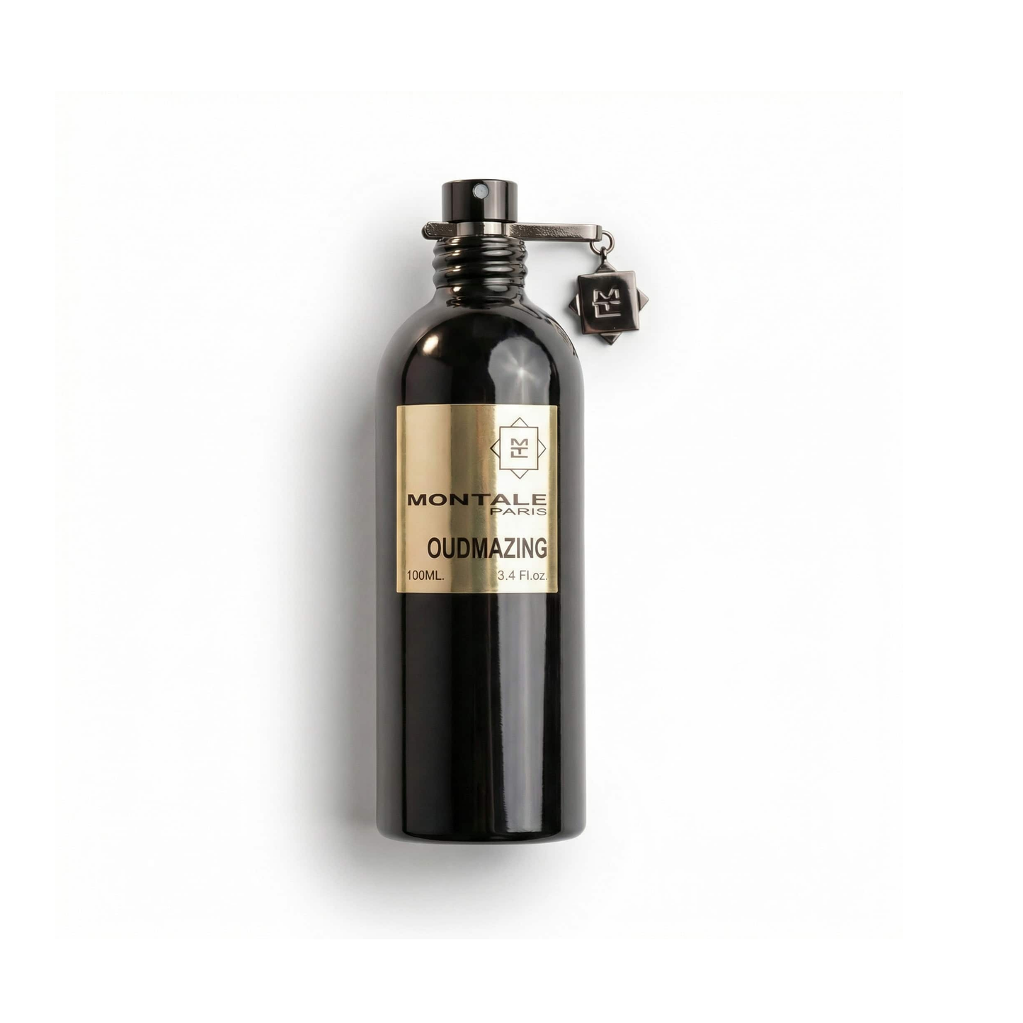 Bottle of Montale Oudmazing EDP fragrance on a white background with soft shadow