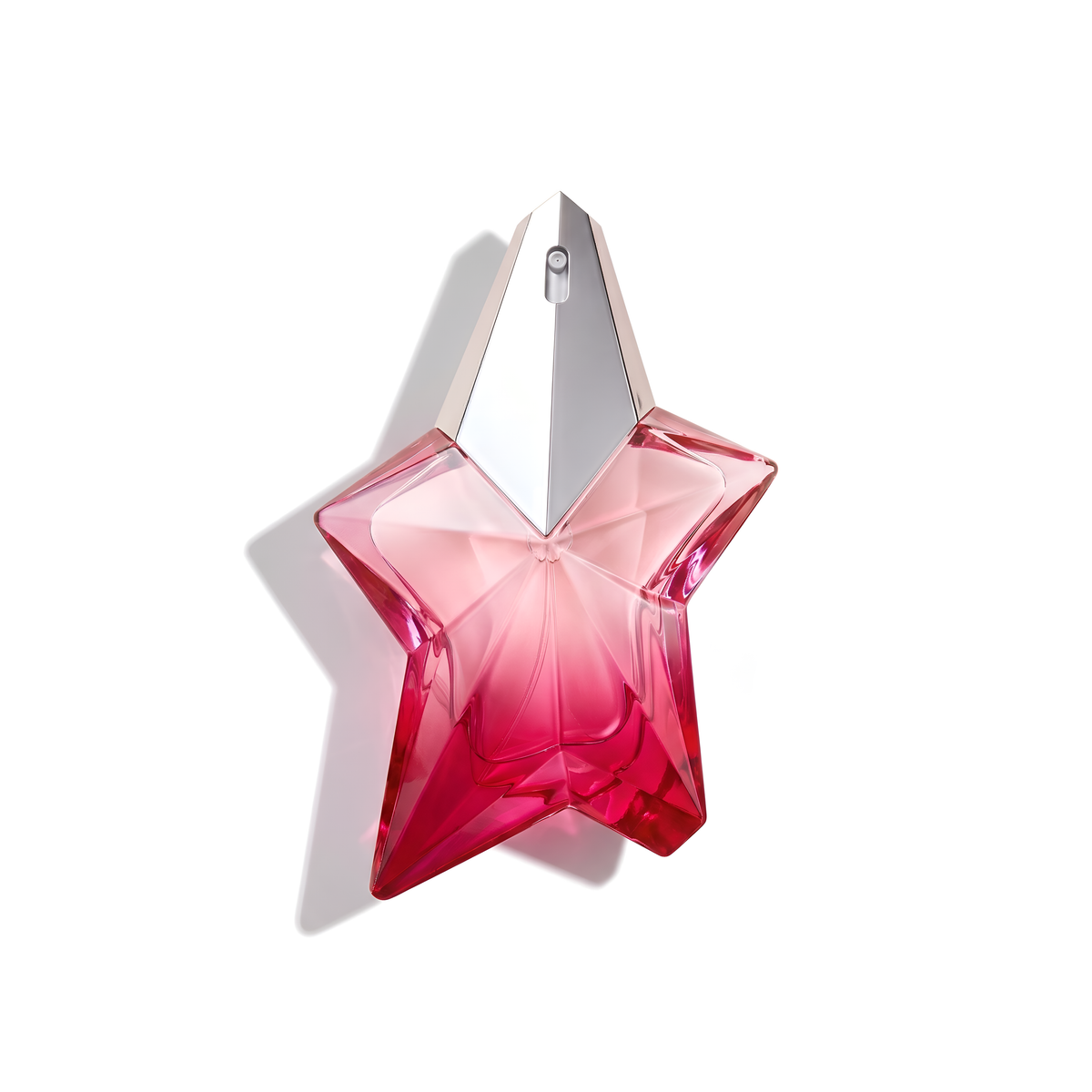 Bottle of Mugler Angel Nova EDP fragrance on a white background with soft shadow
