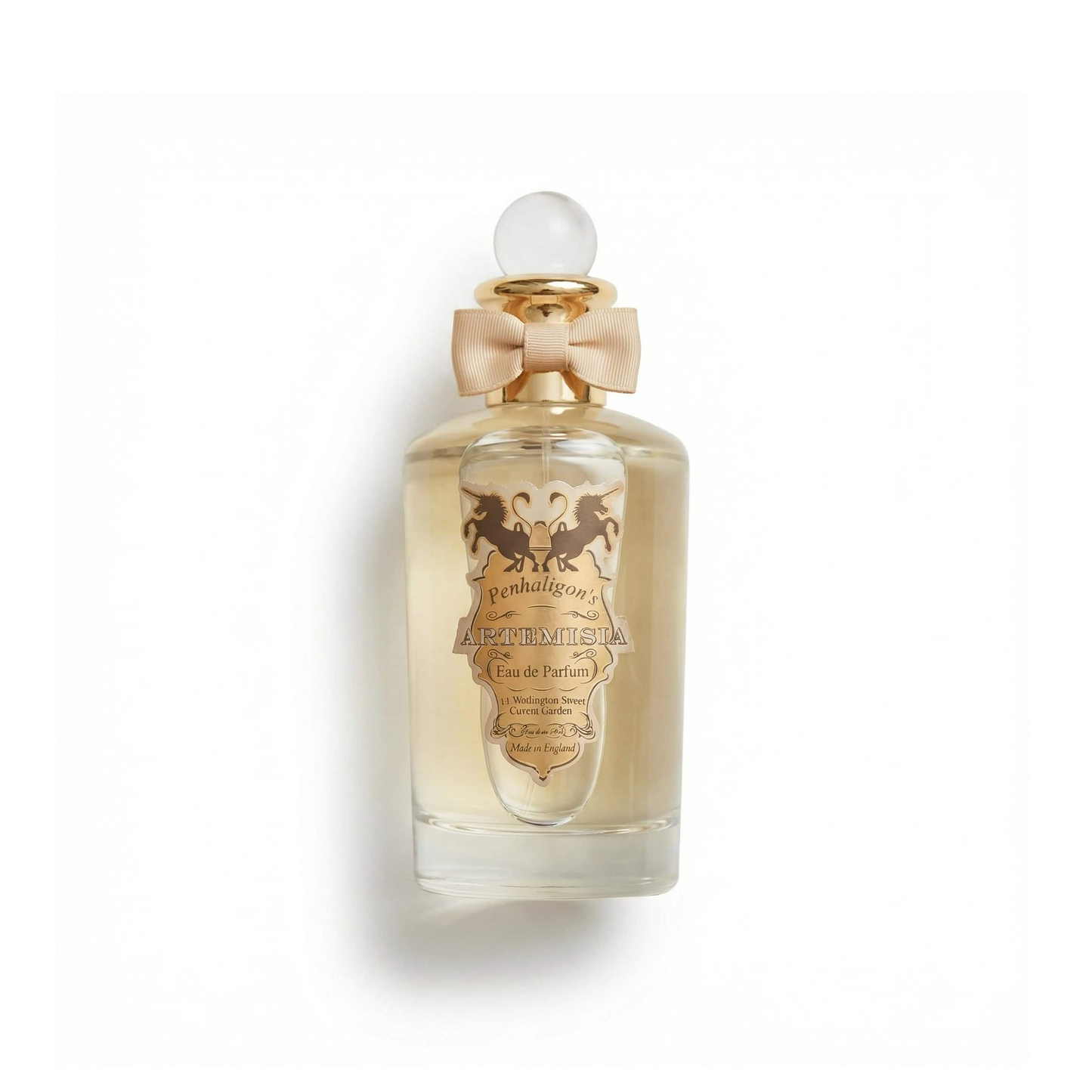 Bottle of Penhaligon's Artemisia EDP fragrance on a white background with soft shadow