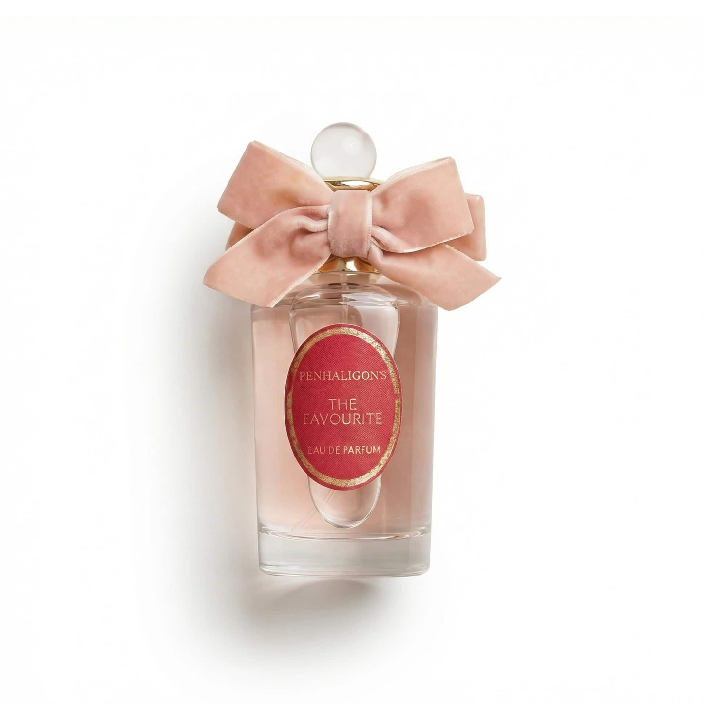 Bottle of Penhaligon's The Favourite EDP fragrance on a white background with soft shadow