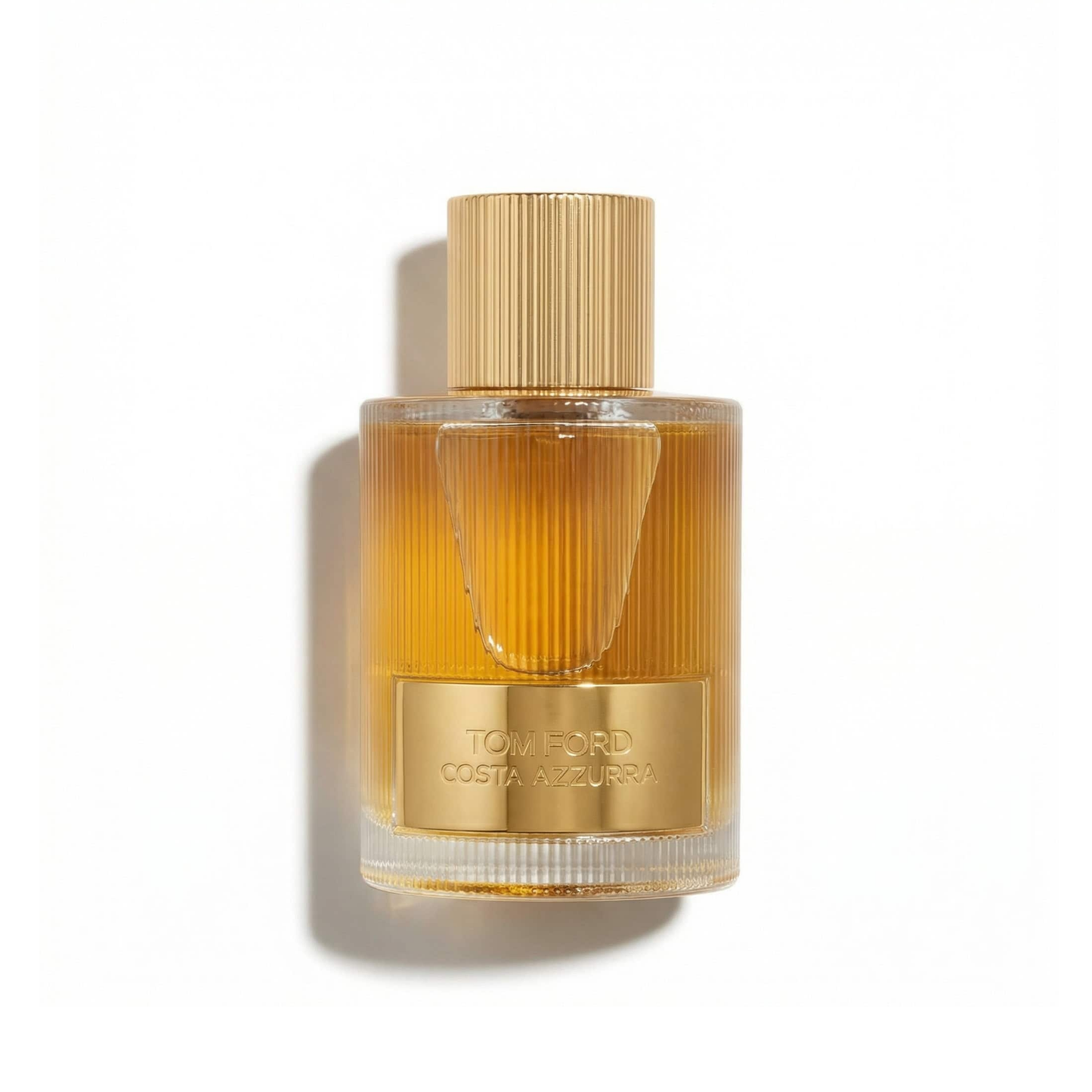 Bottle of Tom Ford Costa Azzurra EDP fragrance on a white background with soft shadow