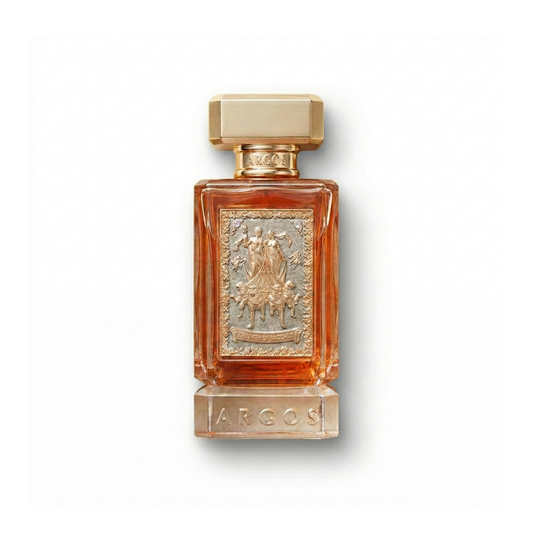 Bottle of Argos Triumph Of Bacchus EDP fragrance on a white background with soft shadow