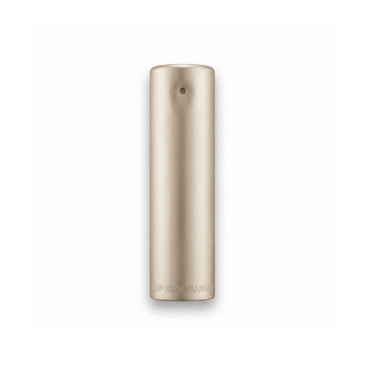 Bottle of Armani She EDP fragrance on a white background with soft shadow