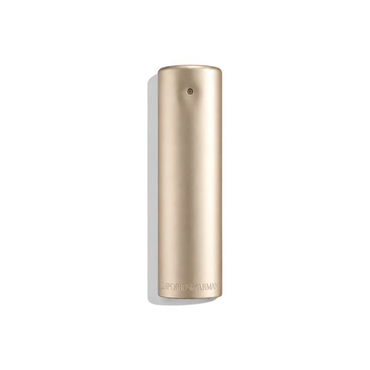 Bottle of Armani She EDP fragrance on a white background with soft shadow