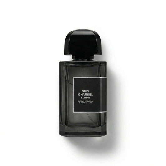 Bottle of Bdk Parfums Gris Charnel Extrait fragrance on a white background with soft shadow