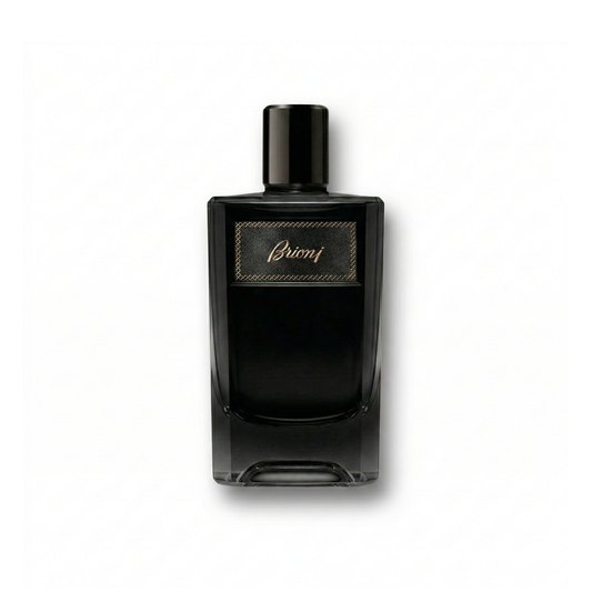 Bottle of Brioni Brioni Intense EDP fragrance on a white background with soft shadow