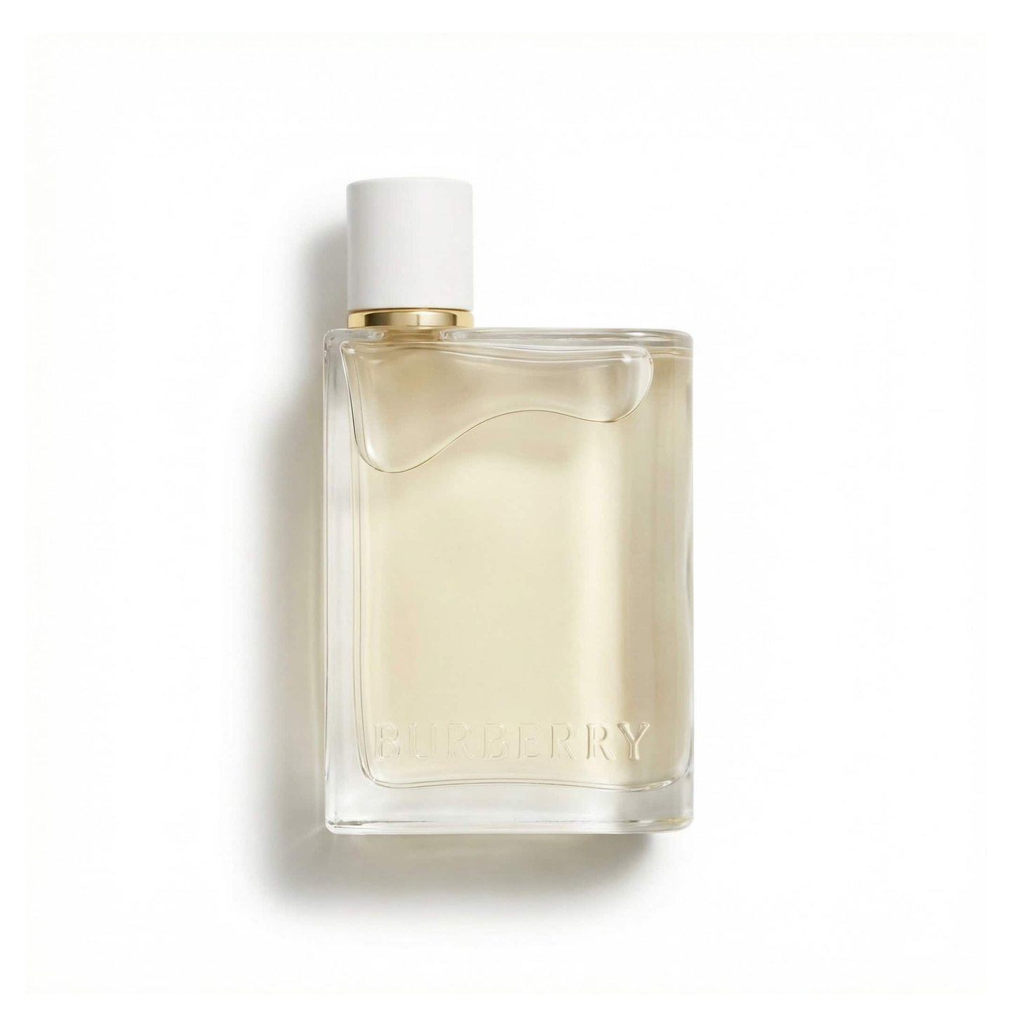 Bottle of Burberry Her London Dream EDP fragrance on a white background with soft shadow