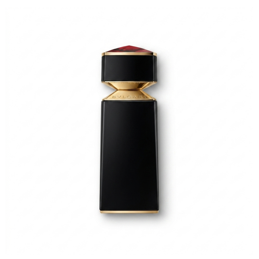 Bottle of Bvlgari Le Gemme Yasep EDP fragrance on a white background with soft shadow