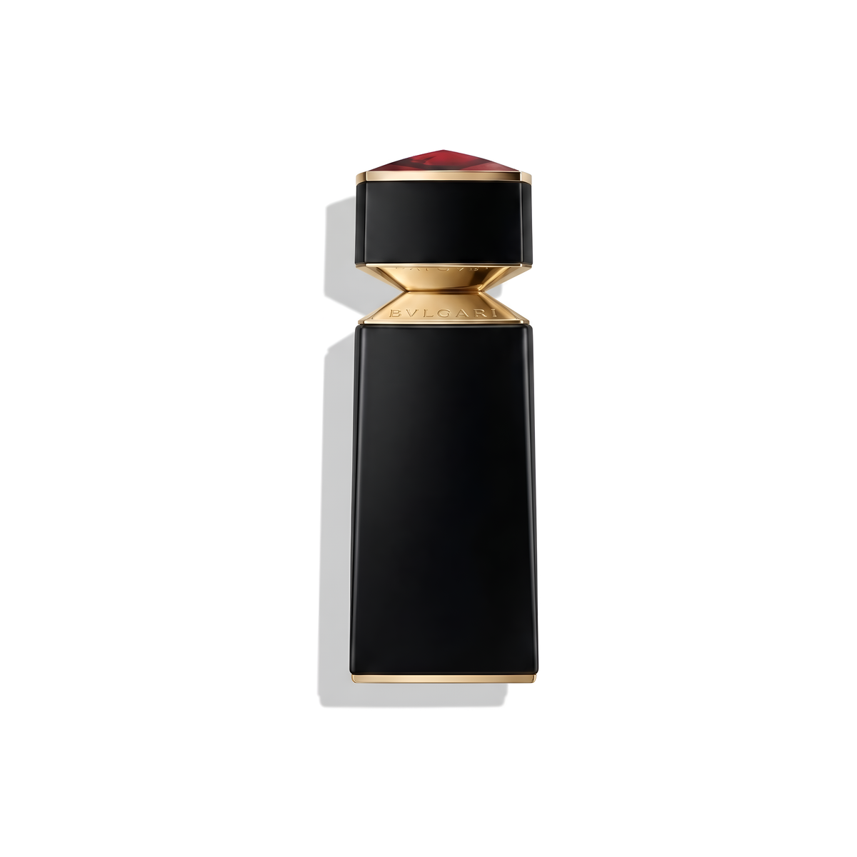 Bottle of Bvlgari Le Gemme Yasep EDP fragrance on a white background with soft shadow