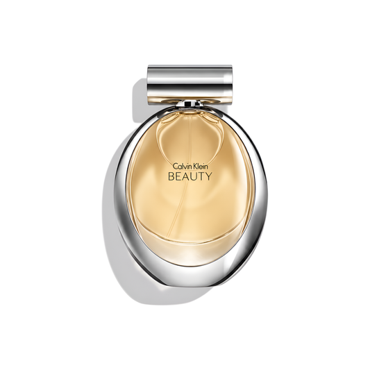 Bottle of Calvin Klein Beauty EDP fragrance on a white background with soft shadow