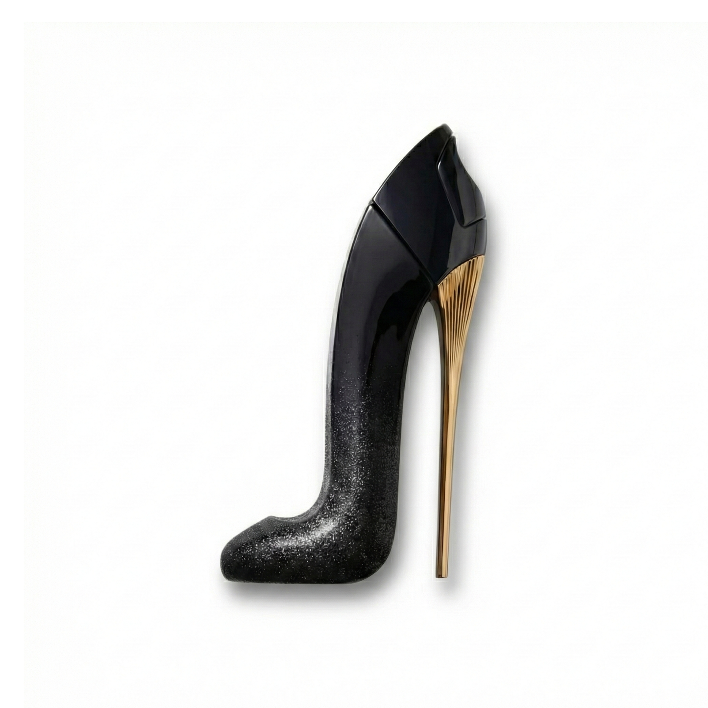 Bottle of Carolina Herrera Good Girl Supreme EDP fragrance on a white background with soft shadow