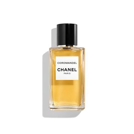 Bottle of Chanel Coromandel EDP fragrance on a white background with soft shadow