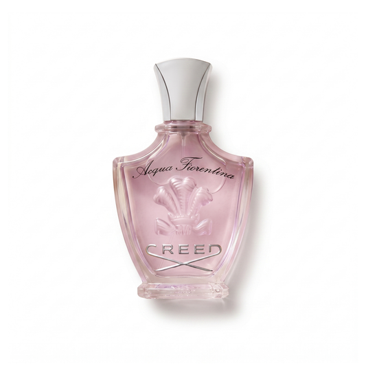 Bottle of Creed Acqua Fiorentina EDP fragrance on a white background with soft shadow