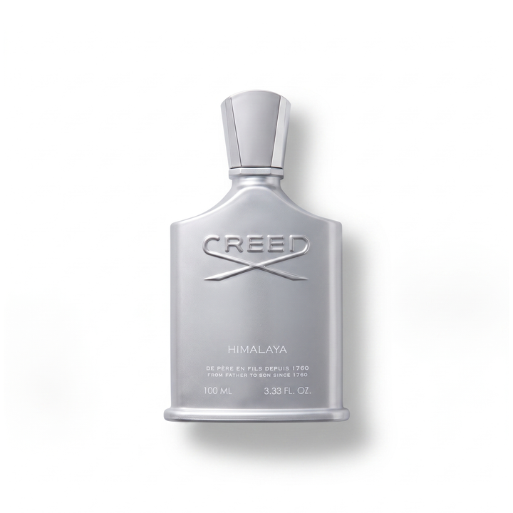Bottle of Creed Himalaya EDP fragrance on a white background with soft shadow