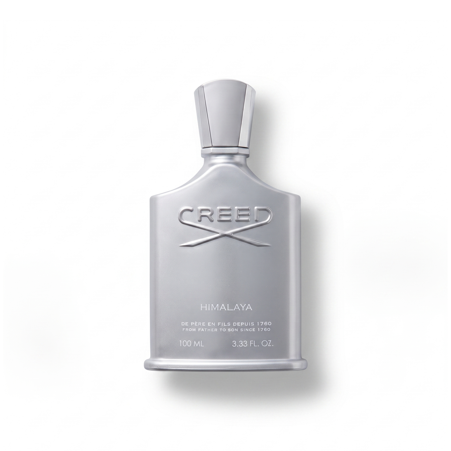 Bottle of Creed Himalaya EDP fragrance on a white background with soft shadow