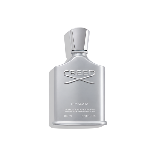 Bottle of Creed Himalaya EDP fragrance on a white background with soft shadow