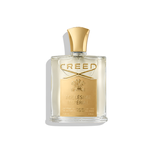 Bottle of Creed Millésime Impérial (Batch 2008) EDP fragrance on a white background with soft shadow