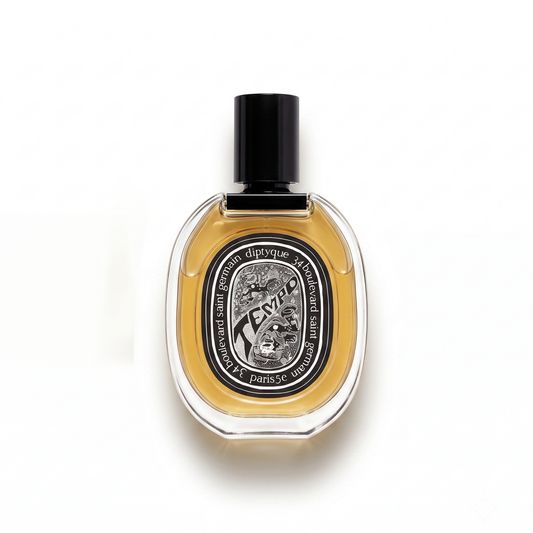 Bottle of Diptyque Tempo EDP fragrance on a white background with soft shadow