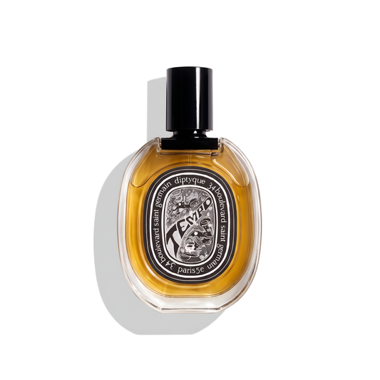 Bottle of Diptyque Tempo EDP fragrance on a white background with soft shadow
