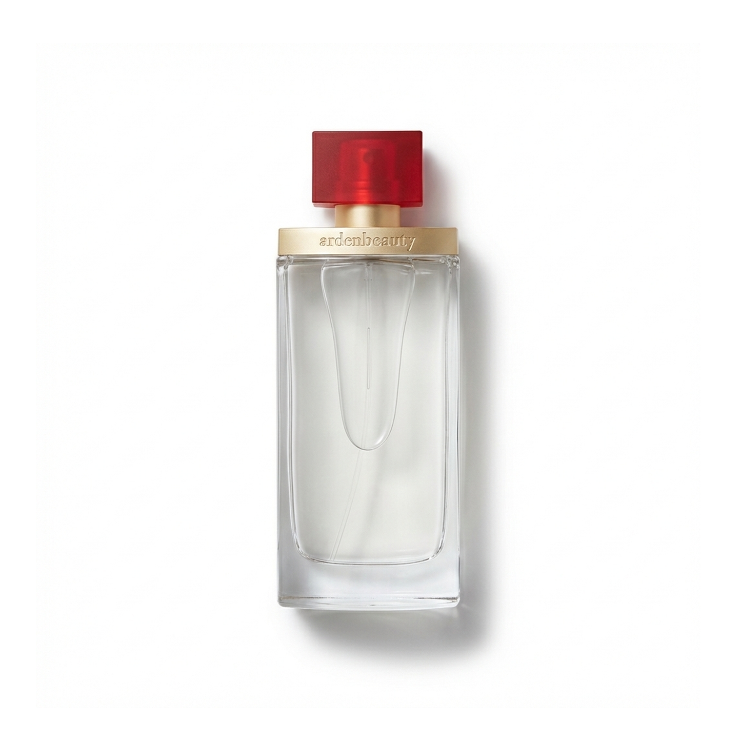 Bottle of Elizabeth Arden Arden Beauty EDP fragrance on a white background with soft shadow