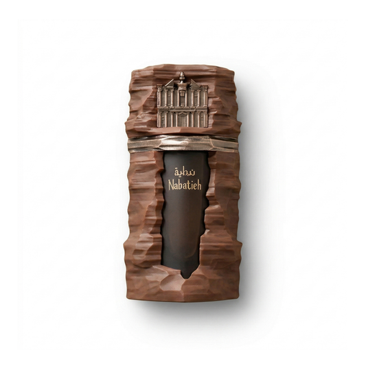 Bottle of French Avenue Nabatieh EDP fragrance on a white background with soft shadow