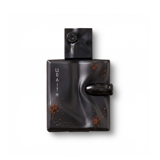 Bottle of French Avenue Spectre Wraith EDP fragrance on a white background with soft shadow