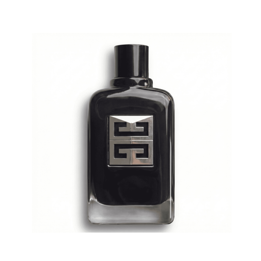 Bottle of Givenchy Gentleman Society EDP fragrance on a white background with soft shadow