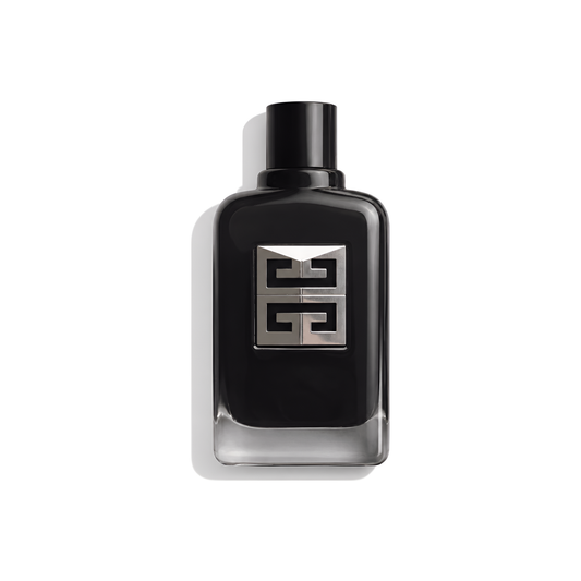 Bottle of Givenchy Gentleman Society EDP fragrance on a white background with soft shadow