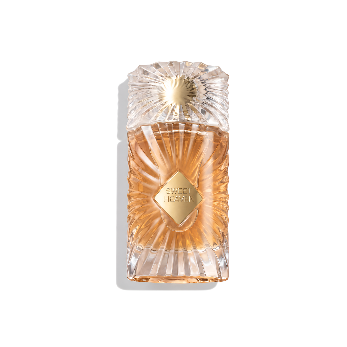 Bottle of Gulf Orchid Sweet Heaven EDP fragrance on a white background with soft shadow
