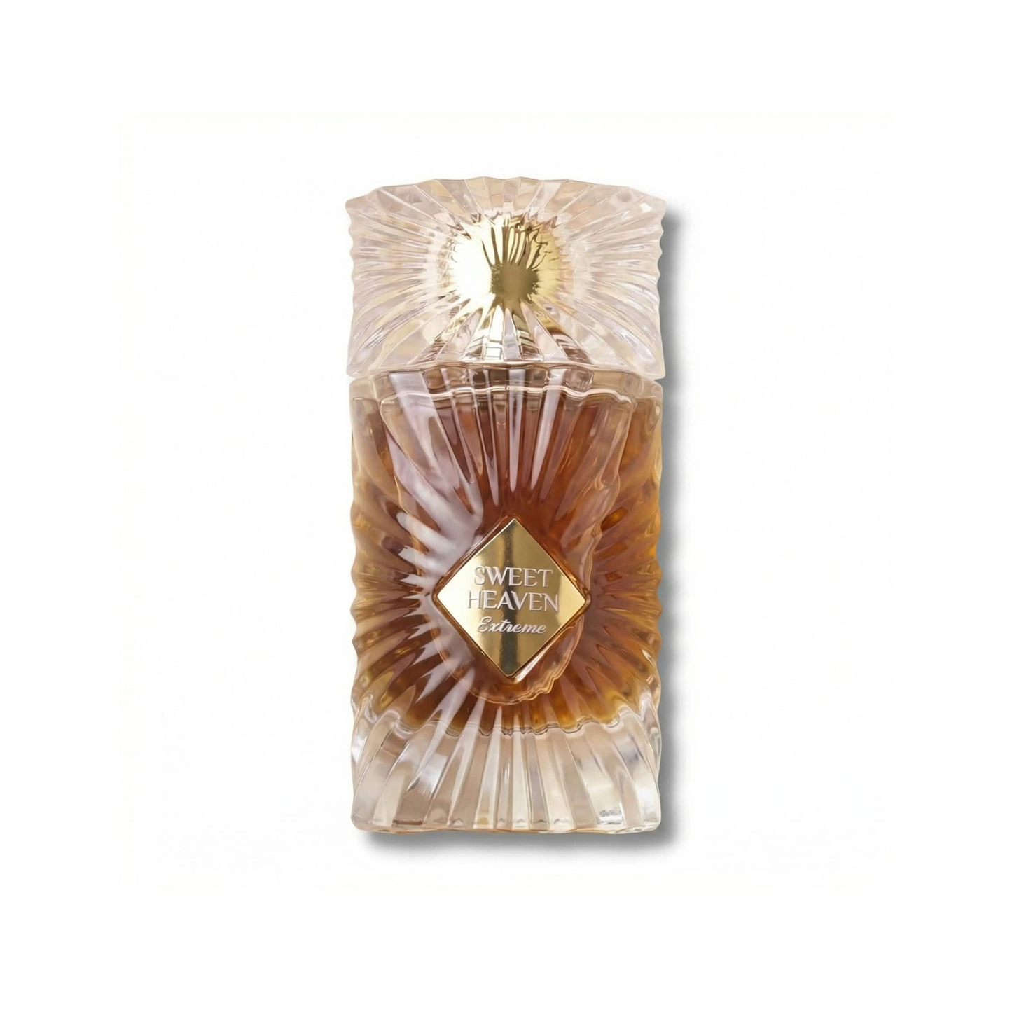 Bottle of Gulf Orchid Sweet Heaven Extreme EDP fragrance on a white background with soft shadow