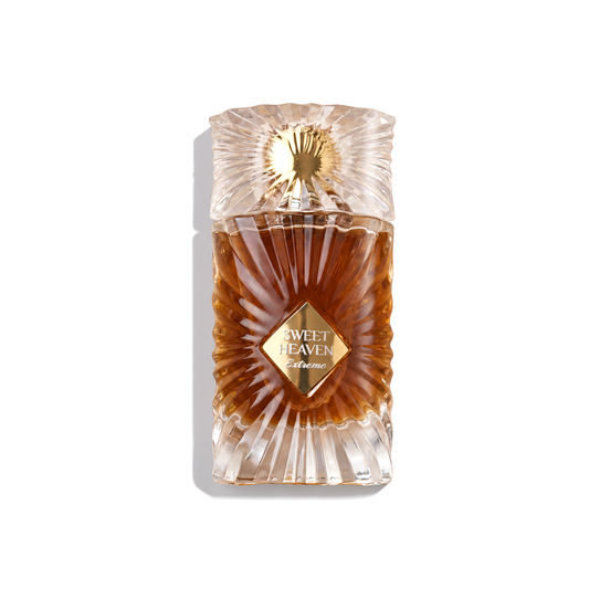 Bottle of Gulf Orchid Sweet Heaven Extreme EDP fragrance on a white background with soft shadow