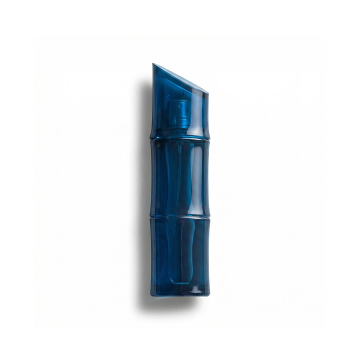 Bottle of Kenzo Homme EDT Intense fragrance on a white background with soft shadow