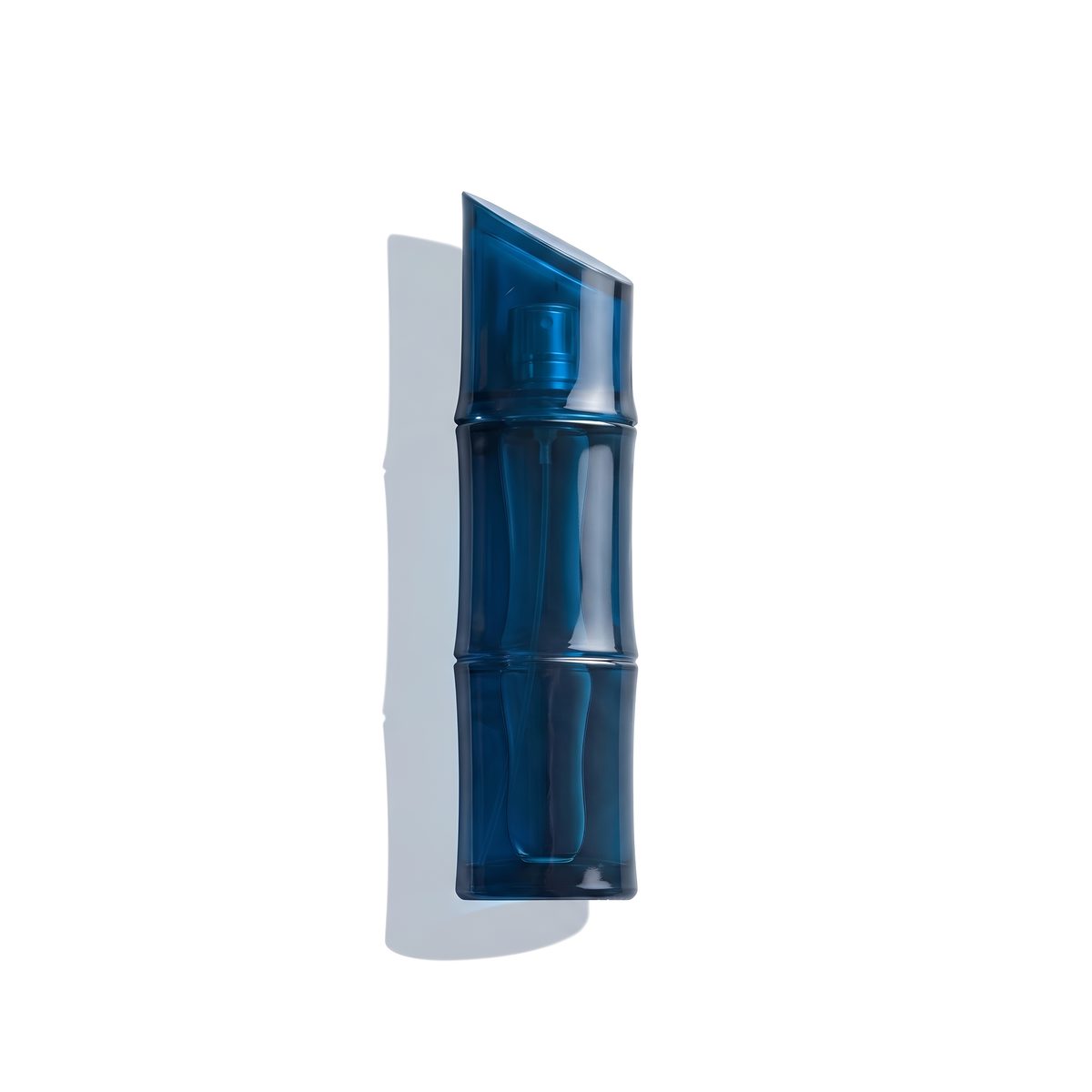 Bottle of Kenzo Homme EDT Intense fragrance on a white background with soft shadow