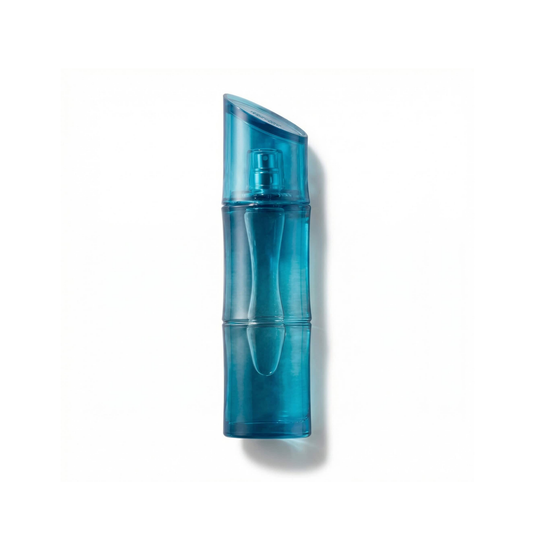 Bottle of Kenzo Homme EDT Marine fragrance on a white background with soft shadow