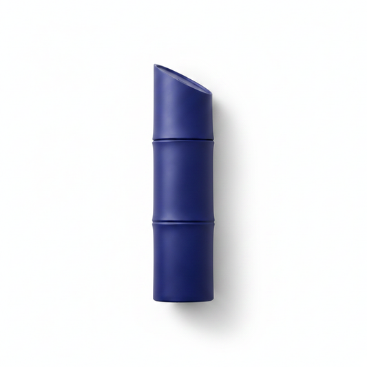 Bottle of Kenzo Homme Indigo fragrance on a white background with soft shadow