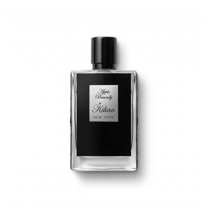 Bottle of Kilian Apple Brandy EDP fragrance on a white background with soft shadow