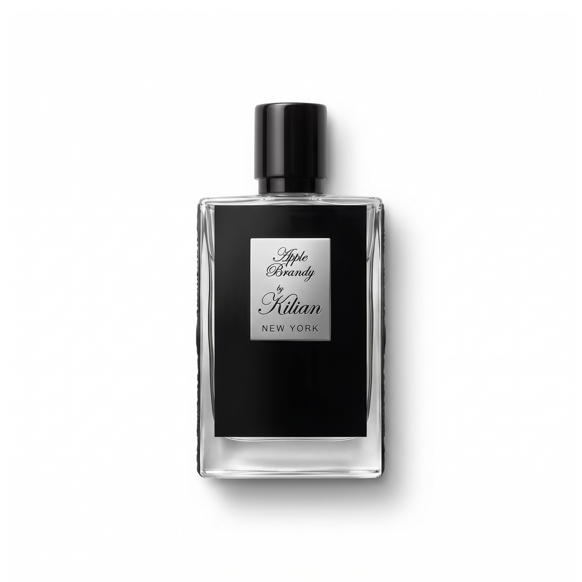 Bottle of Kilian Apple Brandy EDP fragrance on a white background with soft shadow