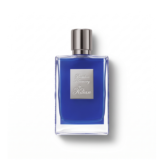 Bottle of Kilian Bamboo Harmony EDP fragrance on a white background with soft shadow