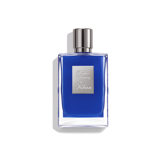 Bottle of Kilian Bamboo Harmony EDP fragrance on a white background with soft shadow