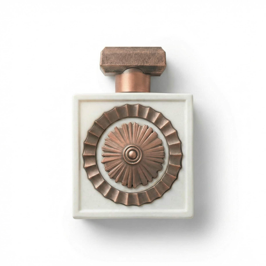 Bottle of Lattafa Nebras Elixir fragrance on a white background with soft shadow