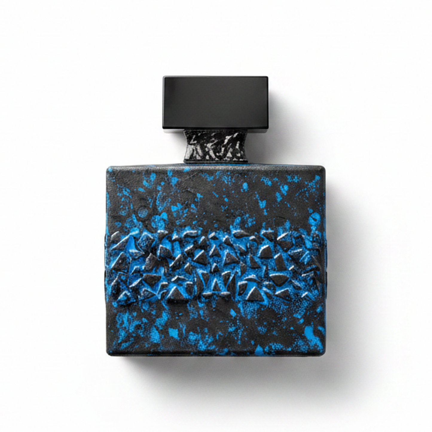 Bottle of M. Micallef DesirToxic L'Intense EDP fragrance on a white background with soft shadow