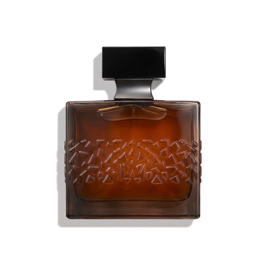 Bottle of M. Micallef Notorious XO EDP fragrance on a white background with soft shadow