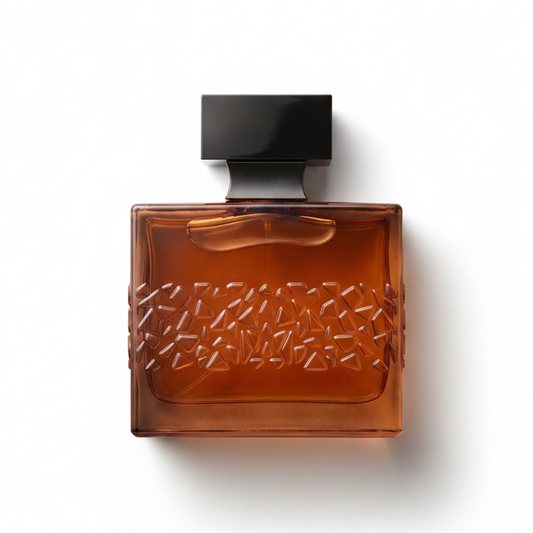 Bottle of M. Micallef Notorious XO fragrance on a white background with soft shadow